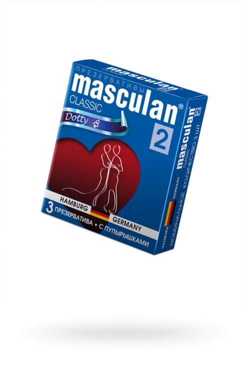Презервативы с пупырышками Masculan Classic Dotty 2 (уп. 3 шт)