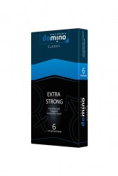Презервативы Domino, Classic, Extra strong, латекс, 18 см, 5,2 см, 6 шт.