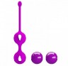 Вагинальные шарики на сцепке «Kegel Tighten Up II» из коллекции Pretty Love, цвет фиолетовый, BI-014491